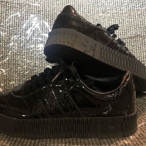 Adidas Platform Patent Leather Sneakers